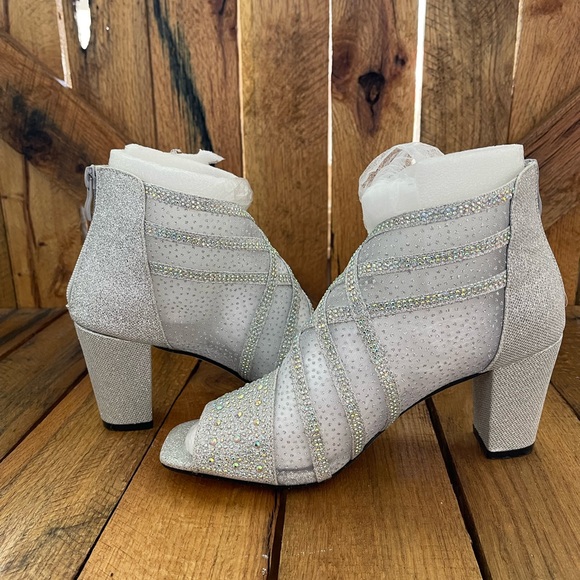 Valenti Franco Becci Glitter Rhinestone Heel Bootie - Picture 3 of 7